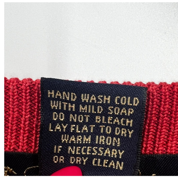 Brooks Brothers Sweater Mens Silk Cotton Salmon Red V-Neck Long Sleeve M - Picture 3 of 6